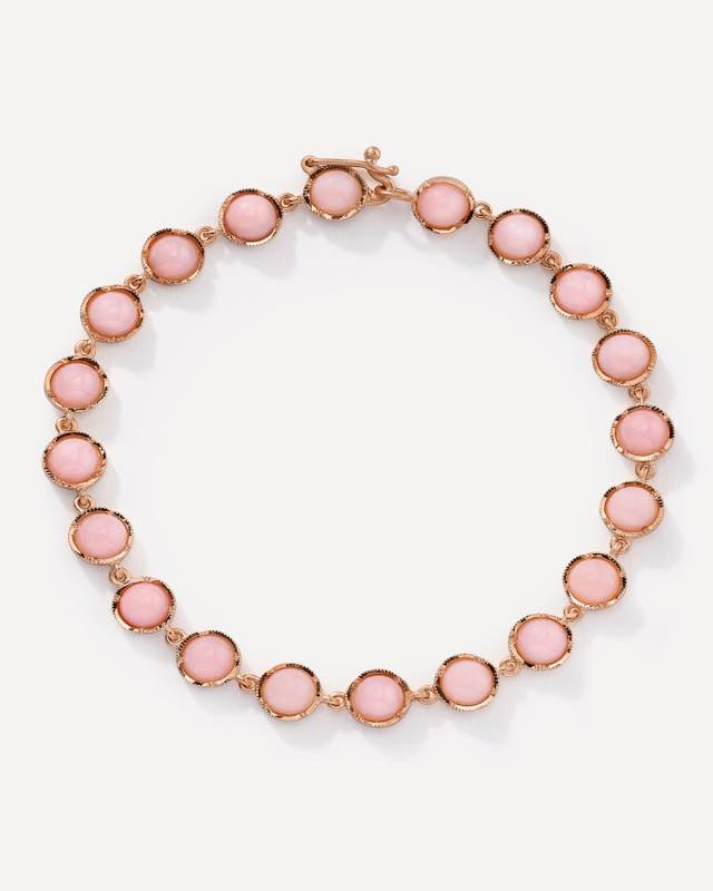 Classic 18k Rose Gold Bracelet, 7"L